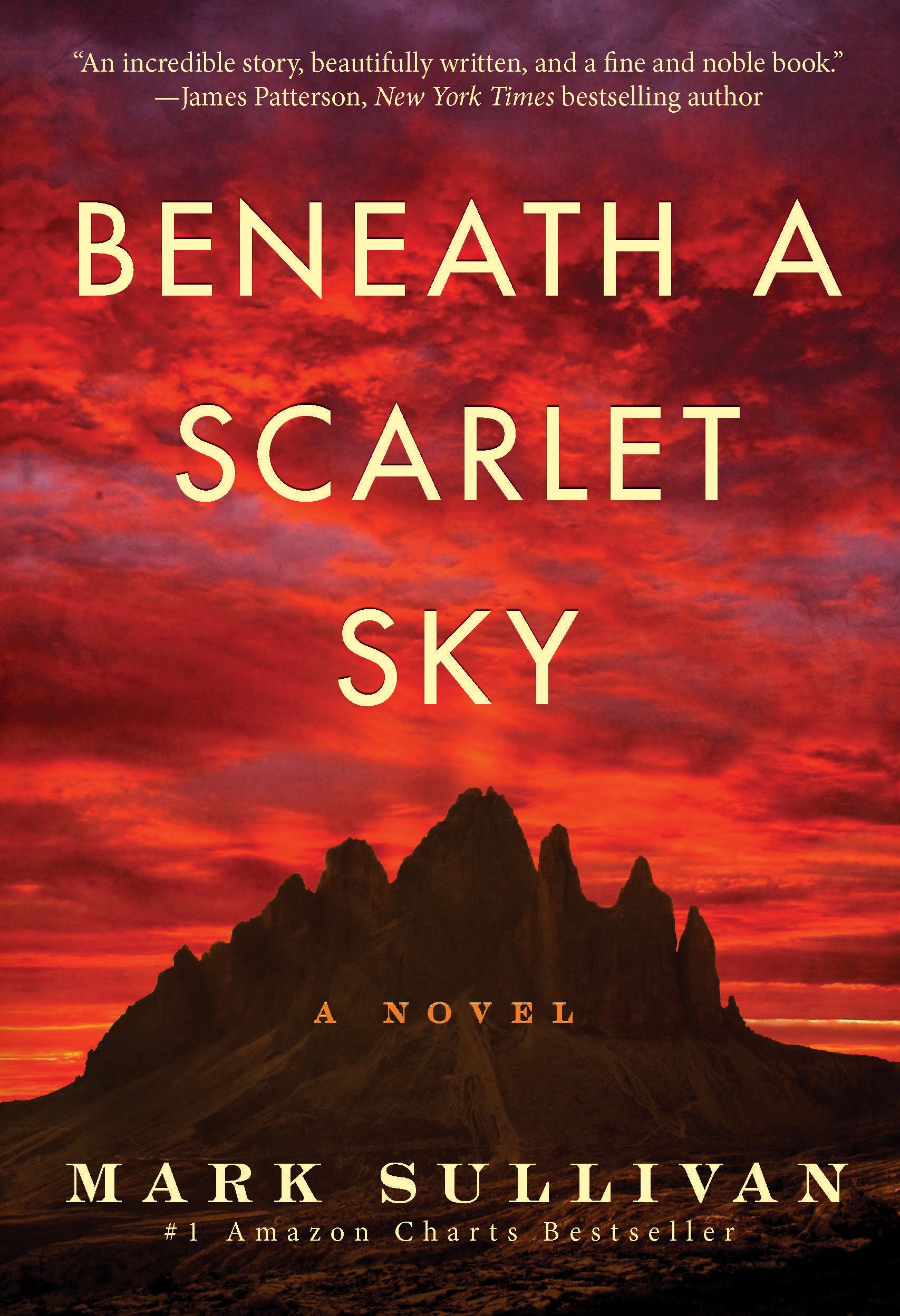 beneath a scarlet sky